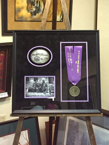 Horse and Rider, Medal and Buckle
